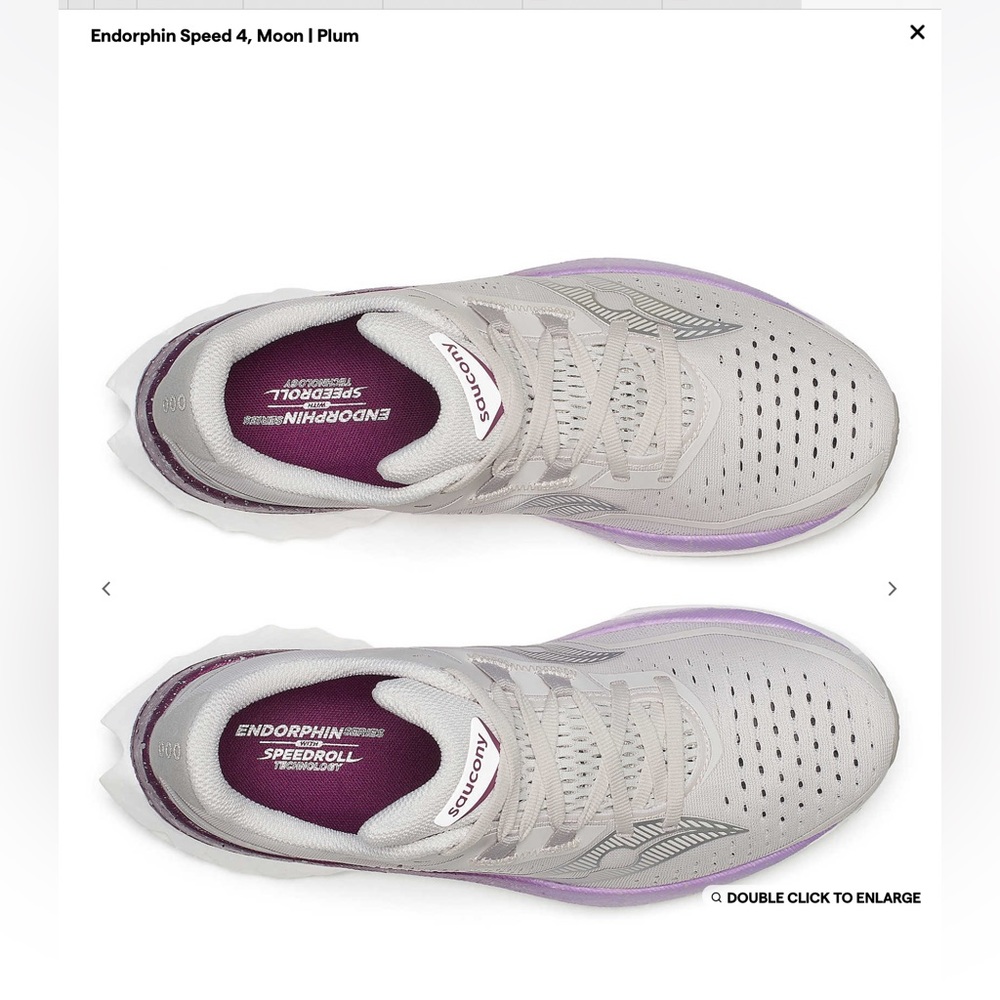 Saucing Women’s Endorphin Speed 4, Moon | Plum 8.5 B